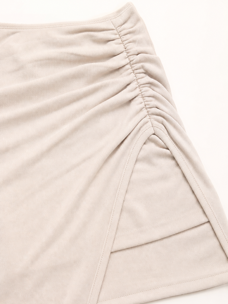 Ruched Bodycon Midi Skirt detail