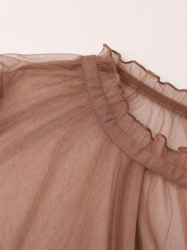 Sheer Mesh Blouse detail