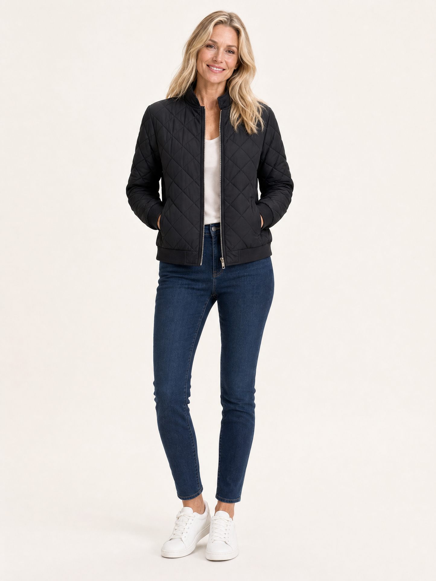 Quilted Bomber Jacket