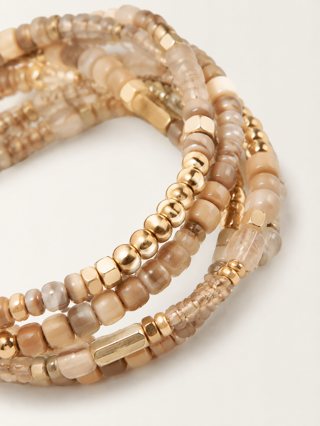 Stackable Beaded Bracelets detail