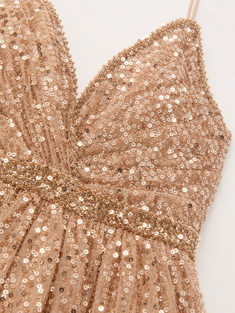 Sequin Mini Party Dress detail