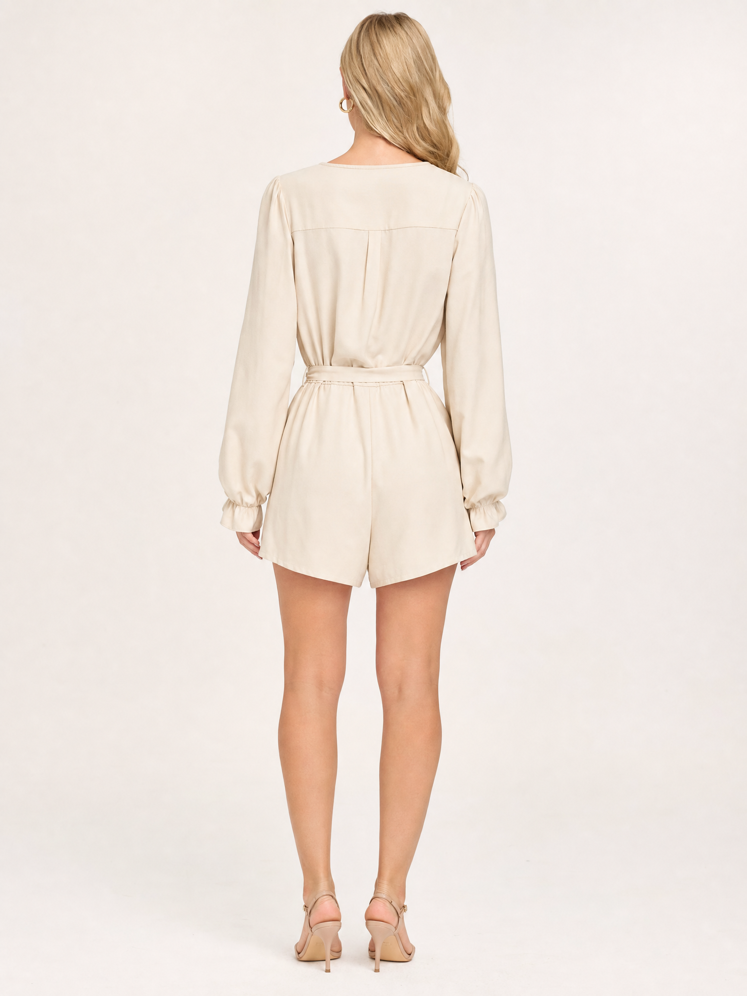 Cropped Ribbed Tank back view