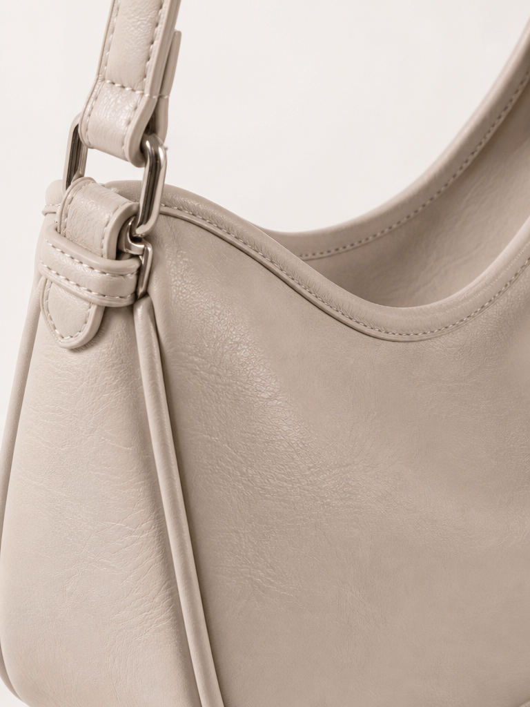 Faux-Leather Mini Shoulder Bag detail