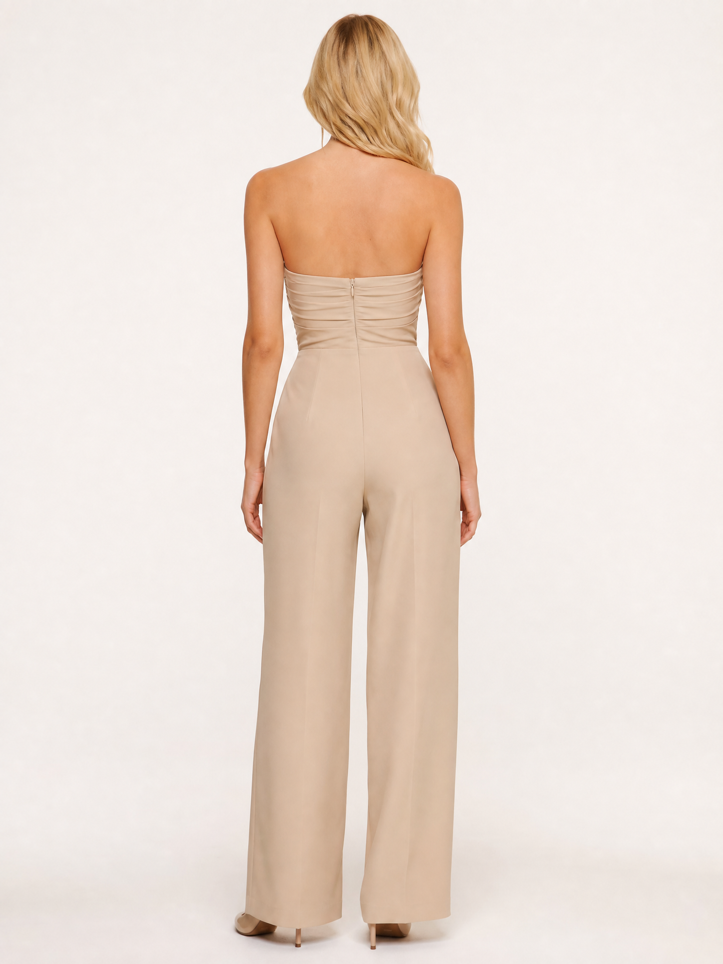 Backless Tie-Up Halter back view