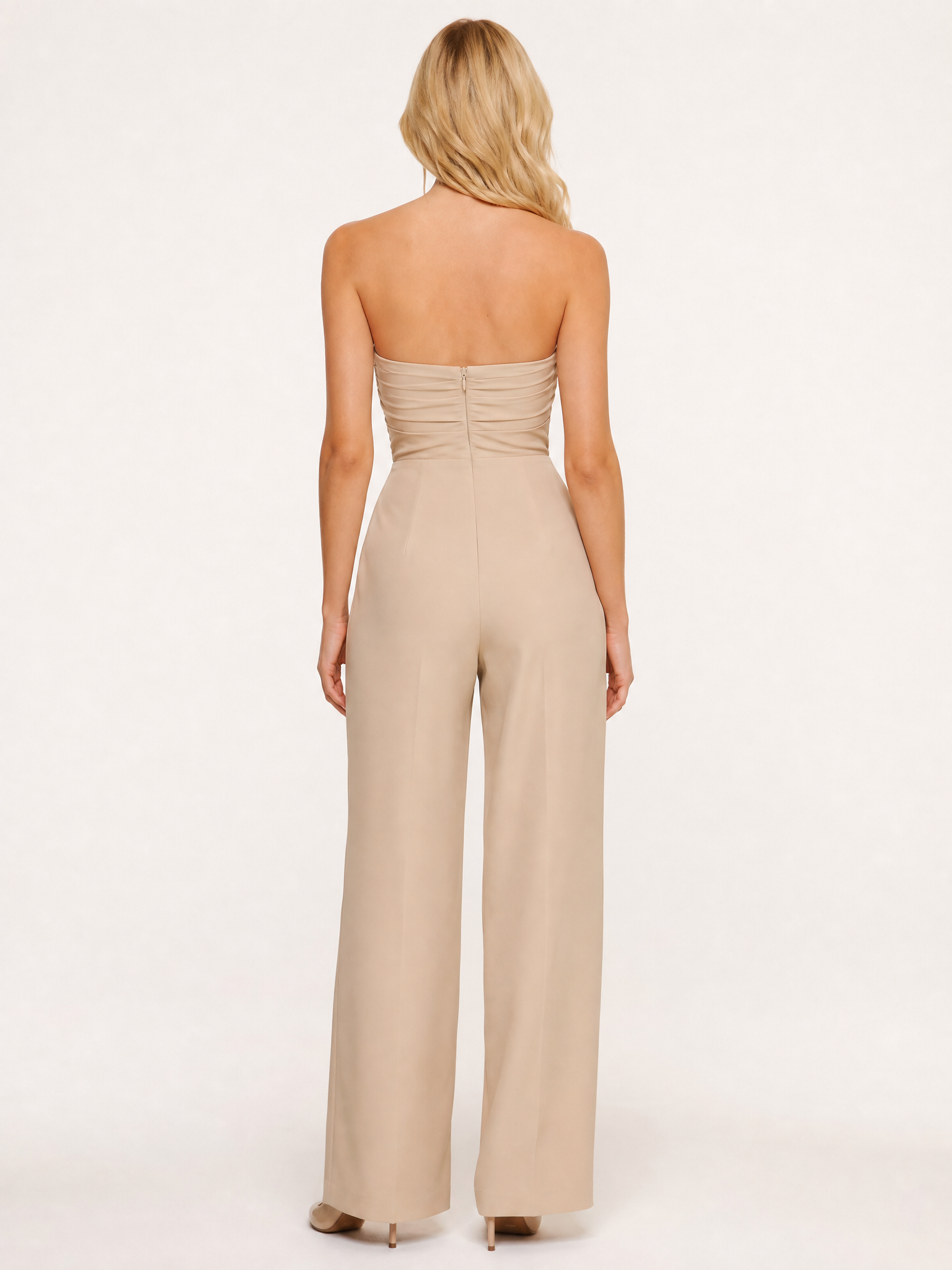 Backless Tie-Up Halter back view