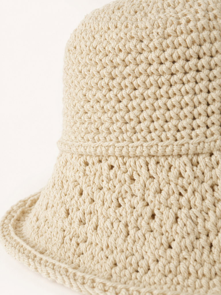 Crochet Bucket Hat detail
