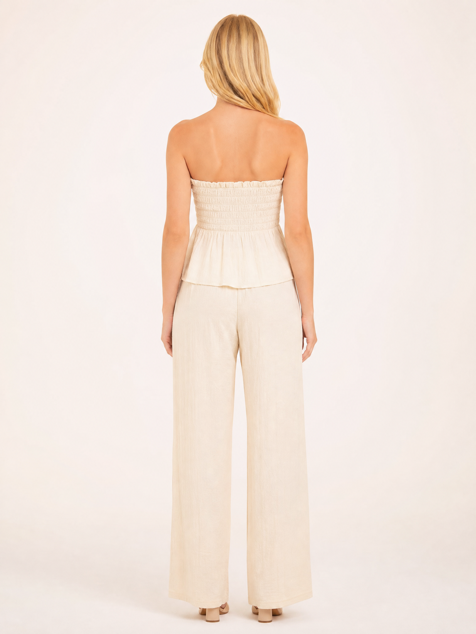 Crochet Cropped Cardigan back view