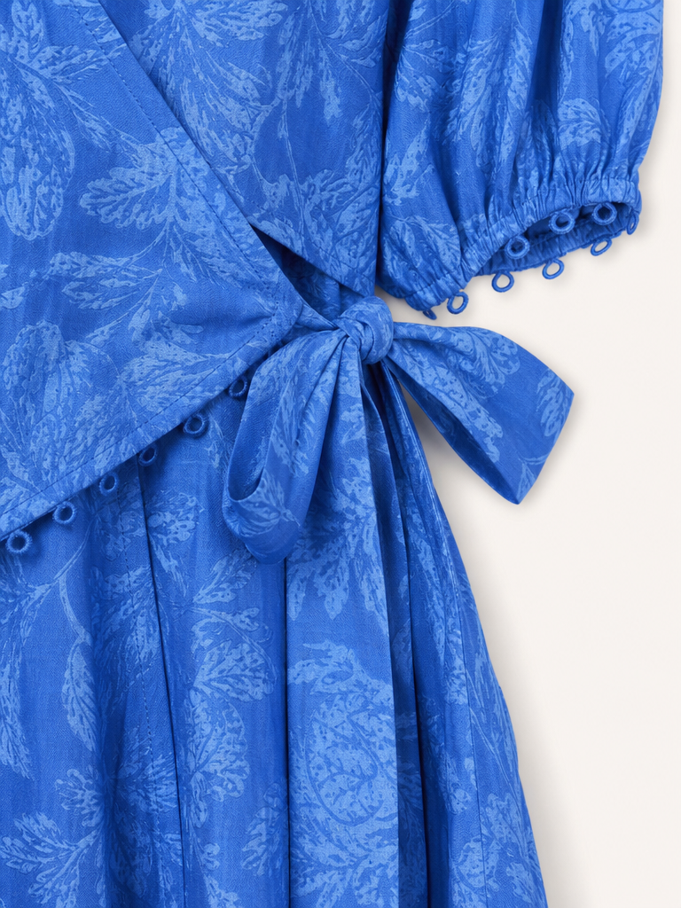 Wrap Maxi Vacation Dress detail
