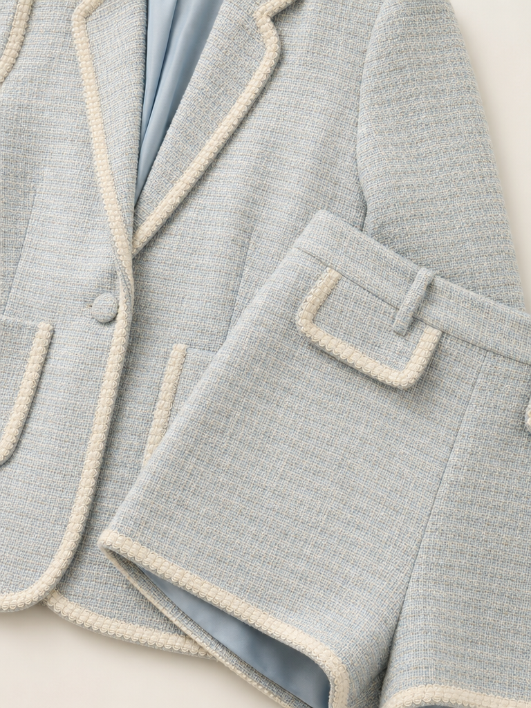 Blazer & Mini Shorts Set detail
