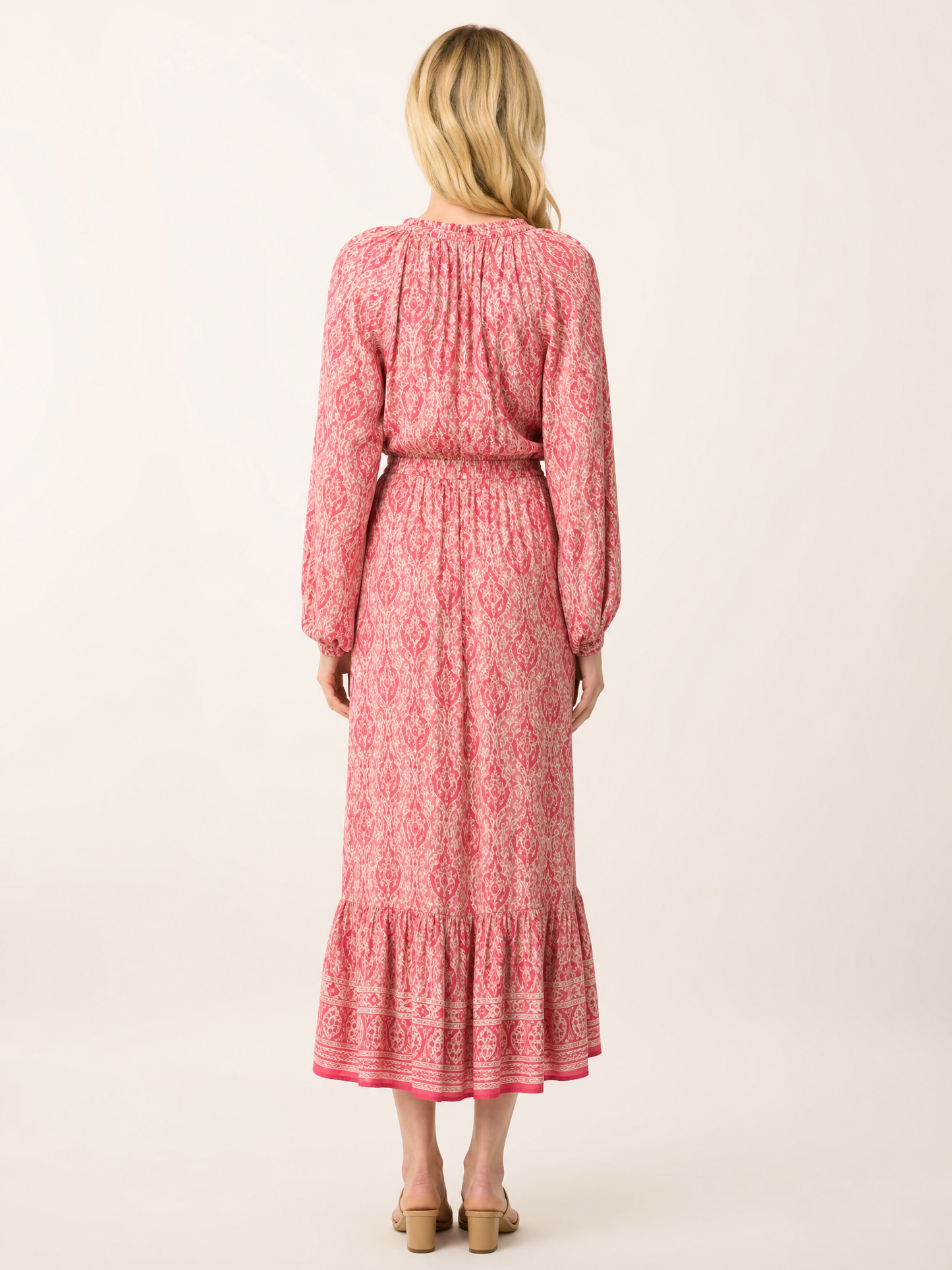 Bandeau & Maxi Skirt Vacation Set back view