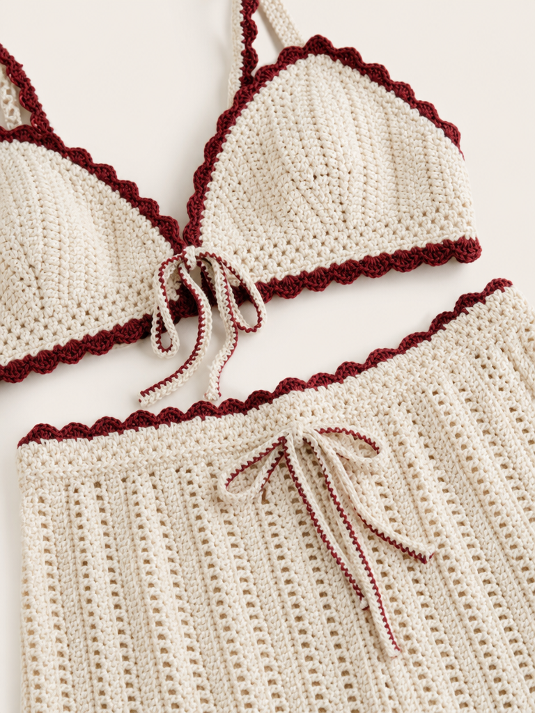 Crochet Two-Piece (Top & Skirt) detail