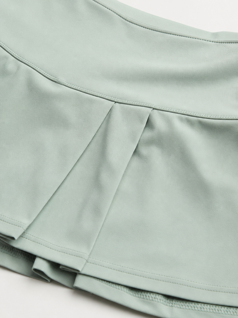 Pleated Mini Tennis Skort detail