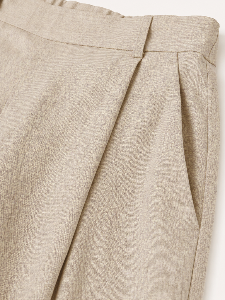 Cropped Wide-Leg Trousers (Culottes) detail