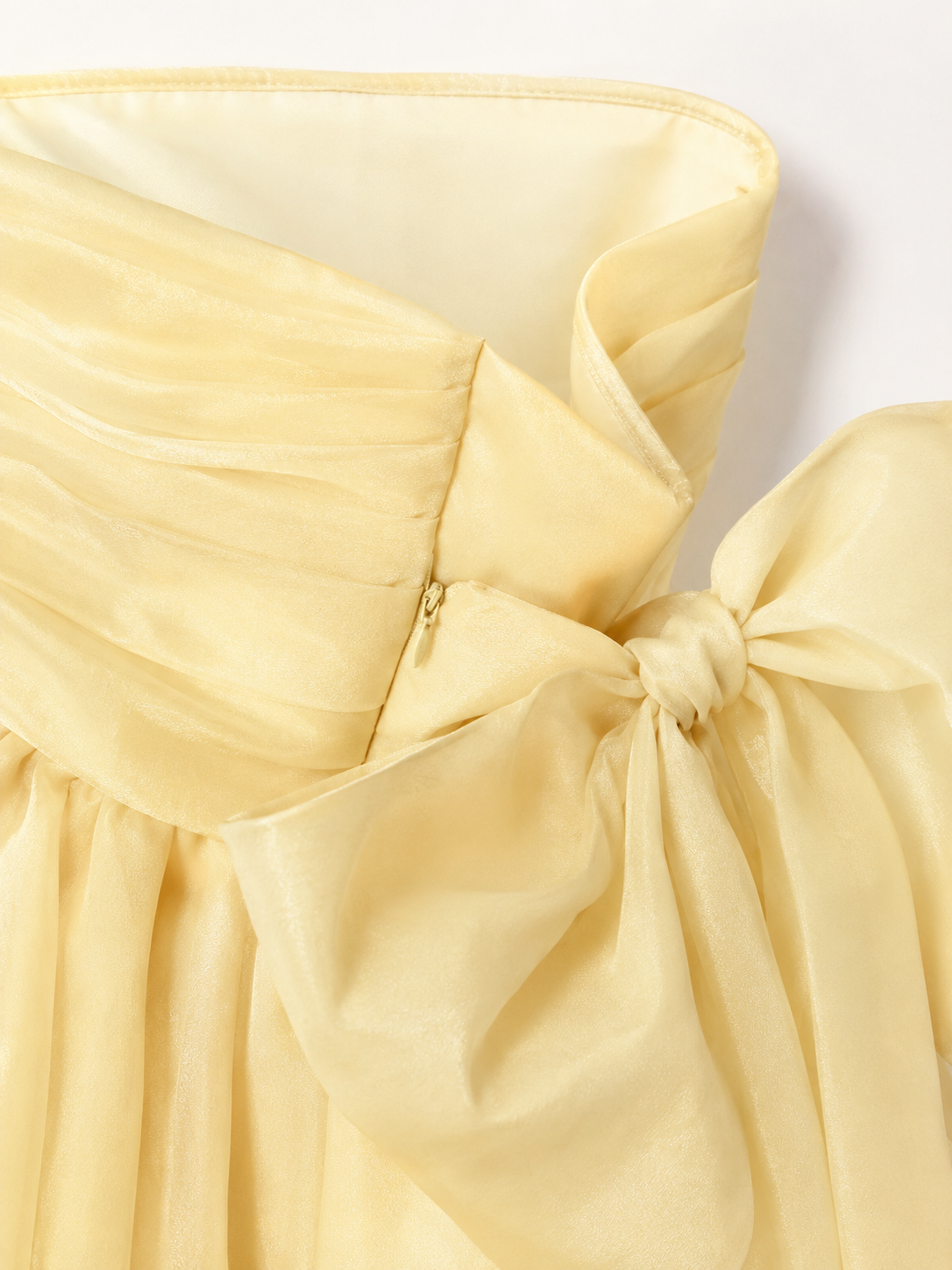 Bow-Back Prom Mini Dress detail